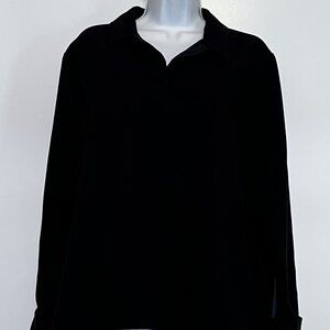 Technical-wear Modern Utility Medical FIGS Nala Scrub Polo Black Women's XL